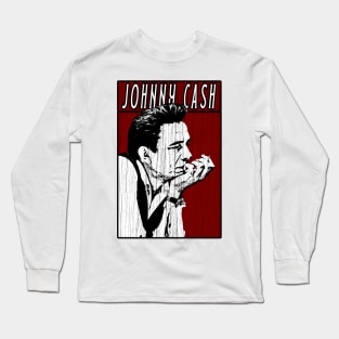 Retro Vintage Johnny Cash Long Sleeve T-Shirt